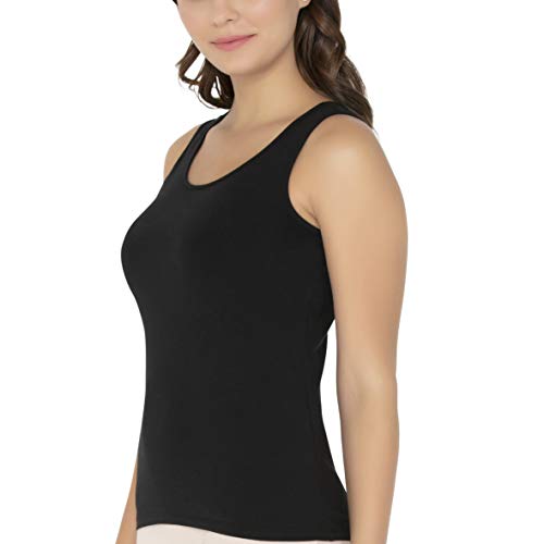 Image of Amante Solid Round Neck Sleeveless Tank Top