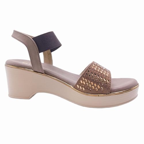 Image of Women's And Girls Quinon Wedge Sandals Fancy Type With Ankle Strap