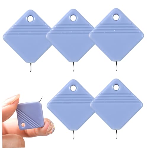 Rosimador de aguja 5pcs Herramienta de rostro de aguja automática 1.46x1.06 pulgadas Herramienta de roscado Postereros simples para costura, elaboración, tejido, acolchado a mano