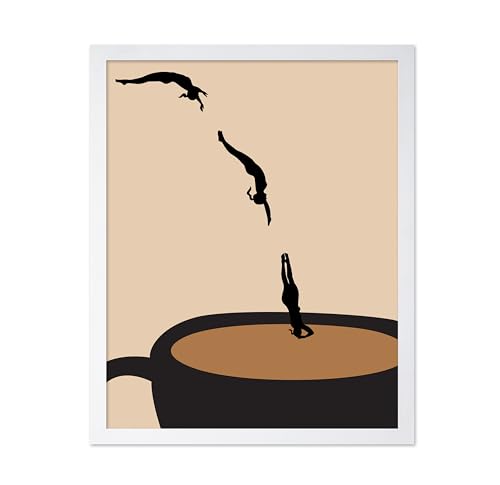 Poster Master Dive into Coffee Print - Cafe Poster -