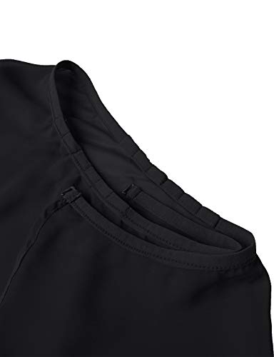 Cuulrite Ballet Dance Chiffon Skirt For Women/Girls, Upgrade Adjustable Waist Wrap Skirt,Black #TOP1