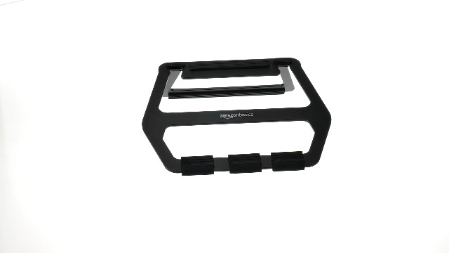 Supporto Regolabile Per Laptop In Acciaio Inox Con Doppia Ventola Di Raffreddamento - Base Ergonomica 45x22.5 Cm, Rotazione 360°, Altezza Regolabile - 3