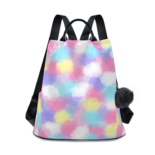 Sac à dos nuages aquarelle idéal pour voyager l'esprit tranquille avec antivol
