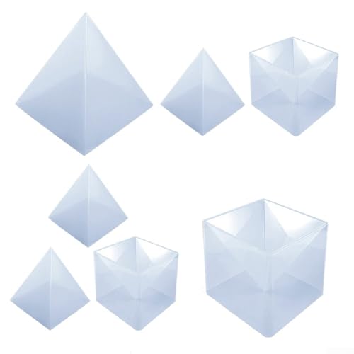 Resin Craft Pyramid Silicone, 15cm Size for Custom Candle Holders and Planters, Easy to Use (1pc金字塔底座)