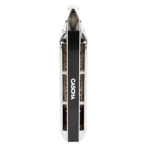 Cascha Harmonica chromatique 10-40 avec étui souple et chiffon de nettoyage – 10 trous – 40 tons - Les Beatles, Paul McCartney, John Lennon, RIngo Starr, George Harrison Cascha Harmonica chromatique 10-40 avec étui souple et chiffon de nettoyage - 10 trous - 40 tons – Image 6