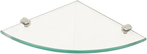 Estante de ducha de esquina templado para baño, soporte de almacenamiento montado en la pared, estantes flotantes para ducha interior, estante