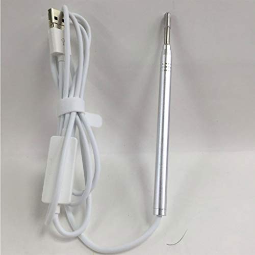 Otoskop, Endoskop für Ohr Otoskopie, Otoskopkamera mit 3,9 mm ultradünner Kameralinse mit 6 Einstellbare LED-Leuchten für Android Mac und