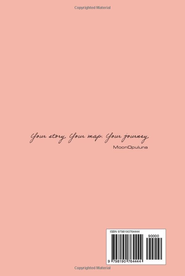 Cute Traveler Girl Lined Notebook: Coral Pink 6x9 Inches 120 Pages Journal for Girls, Teens & Kids, Travel Journal, Aesthetic School Supplies & Journaling Gift image 3