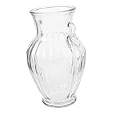 Vase en verre décoratif - le goulot bouteille est poli pour le rendre rond et lisse sans blesser vos mains, vase en verre pour la décoration maison