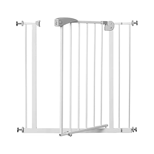 Image of Safe-O-Kid- Pure Metal Baby Safety Gate (75-85 cm), Adjustable, 2 Way Auto Close, Barrier for Stairs, Door and Hallways, Dog /Pet Barrier Fence-Grey