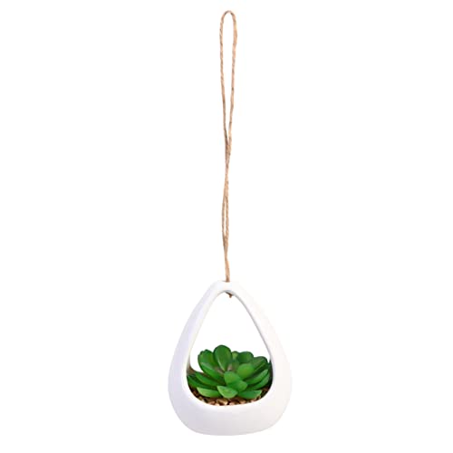 Yardenfun Artificial Succulent Potted Plant Decoration Realistic Desktop Ornament Ceramic