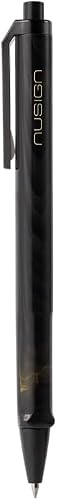 Nusign Natural Fluid Quick Dry Gel Pen 0.5mm Bullet Tip Black Ink 10Pcs (Starlight Black)