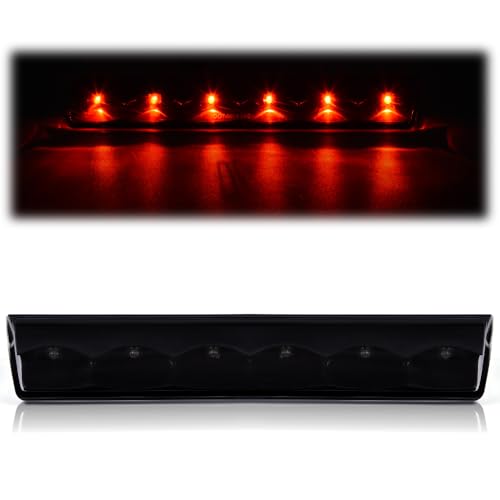 ALLGOOD LED Bar 3rd Third Brake Light, Compatible with Truck Cap Topper Leer Are Century, High Mount Rear Stop Light Cargo Lamp, Smoky Lens Black Housing