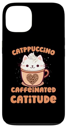 Catppuccino JtFC Catitude ʔ JCC R[q[ L X}zP[X iPhone 13 p