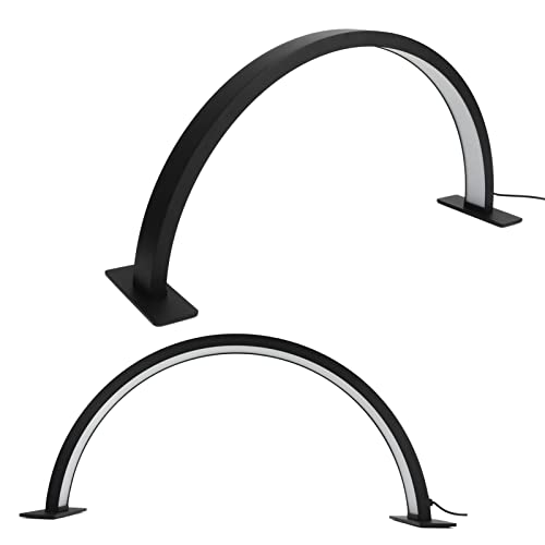 RNQZ Luce a Mezzaluna per scrivania per Unghie, Lampada lunare con Supporto per Telefono Nail Tech, Grande Lampada per Unghie a LED da 40 W per Ciglia RNQZ Luce a Mezzaluna per scrivania per Unghie, Lampada lunare con Supporto per Telefono Nail Tech, Grande Lampada per Unghie a LED da 40 W per Ciglia
