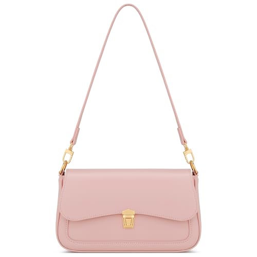 Image of KKXIU Small Shoulder Bag for Women Cute Hobo Handbags Mini Clutch Purses | Classic Trendy Retro Underarm Crossbody Bag with Detachable Straps, Zipper Closure