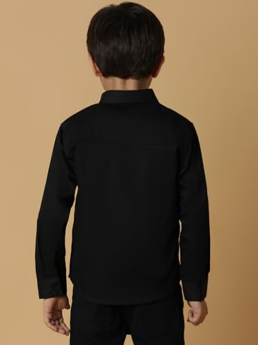 Image of Tales & Stories Boy's Solid Cotton Regular Fit Shirt-C100802