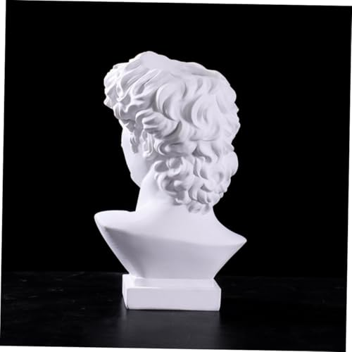 Vase buste David en résine pour fleurs et décoration de bureau