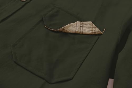 Image of SANGTREE Long Sleeved Flannel Shirt Button Down Plaid Shirts