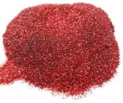 Aluminum Glitter Red Snapper Large Flake 8 Ounce