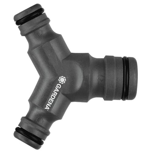 Gardena Profi-System-Y-Reduzierstück: 2-Wege-Abzweiger für die gleichzeitige Bedienung zweier Ausbringgeräte (2834-20)