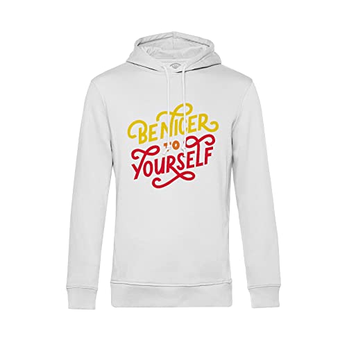 Sweat à capuche Be Nicer to Yourself au message bien-être inspirant