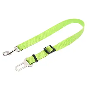 CALANDIS Adjustable Pet Cat Dog Car Seat Belt Nylon Leash for Pet Dog Cat Green