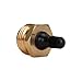 Camco RV Brass Blow Out Plug - Essential RV Winterizing Tool - Heavy-Duty Brass Construction - Helps Clear Your Water Lines During RV Winterization and Dewinterization (36153)