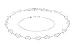 Tuscany Silver Pulsera de Plata de Ley para Mujer 19 cm