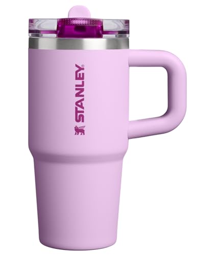 Image of STANLEY Quencher ProTour Flip Straw Tumbler with Leakproof Lid 14 oz | Built-In Straw & Handle | Cupholder Compatible for Travel | Insulated Stainless Steel Cup | BPA-Free | Soft Orchid