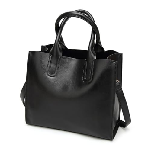 Sac Fourre-tout Noir COLLBATH en Cuir PU Vintage et Chic