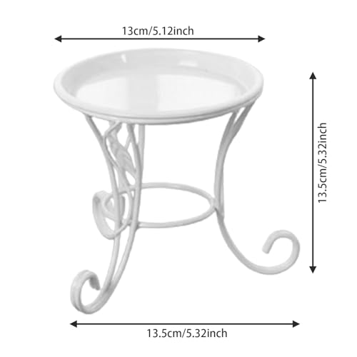 Petit support de plante en métal robuste au design minimaliste pour intérieur - 7
