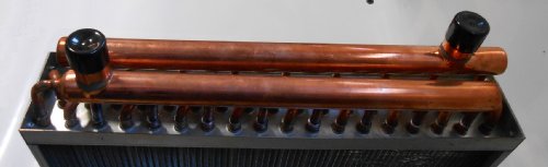14x14 Water to Air Heat Exchanger Hot Water Coil Outdoor Wood Furnace