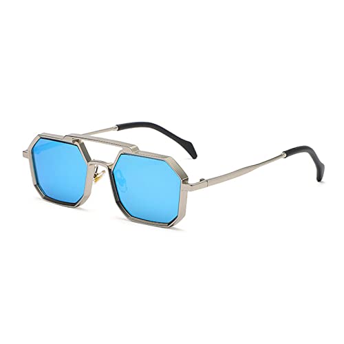 COTIA Punk Sunglasses Men Women Small Vintage Irregular Polygon Sun Glasses UV4002