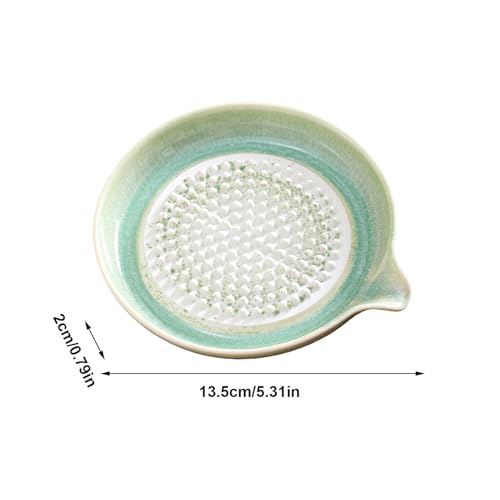 Mistystugb Râpe pour Ail en Céramique,Céramique Fait Main À Glaçure Dégradée Lisse,Râpe À Gingembre Et Fromage en,pour Fromages, Chocolats, Oignons, Citrons, Fruits, Légumes, Gingembres E – vue 6