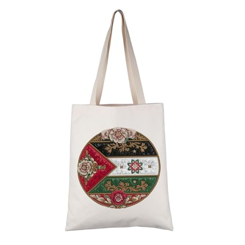 Bolsa Tote Floral Palestina 15.2 x 14 x 0.2 in