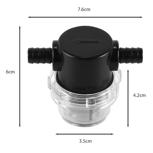 Nicear Wasserpumpenfilter, 3/8 Zoll Wasserrohrfilter, 10 mm gerader Stecker für Rohrfilter, Wasserstandsregler, Sprühgerät