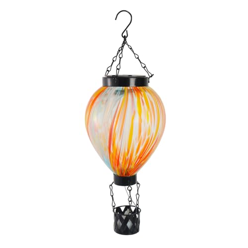 HlaitsWit Solar Lanterns Outdoor Lantern - Hot Air Balloon Decorative Led Lantern Outdoor Waterproof Garden Yard Patio Decor Hanging Solar Powered Lights Christmas Birthday Gifts Men Women Mom Grandma