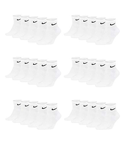 Nike Everyday Cushion - Calzini da uomo, confezione da 3, 15 paia di colore bianco., 42-46