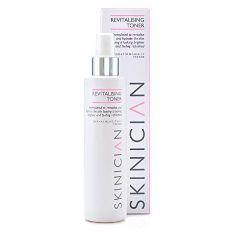 SKINICIAN Revitalising Toner - Hydrating Toner for Brighter Looking Skin - Facial Toner with Soothing Cucumber & Vitamin B5 - Revitalise Skin - Spray Mist Toner - Vegan & Cruelty Free (200ml) Cover