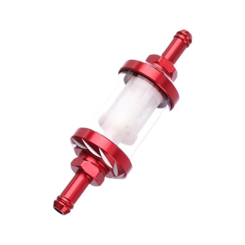Filtro de gasolina de vidrio para motocross con cuerpo transparente lavable