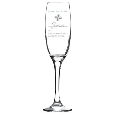 Personalised Engraved Champagne Flute Glass Cover