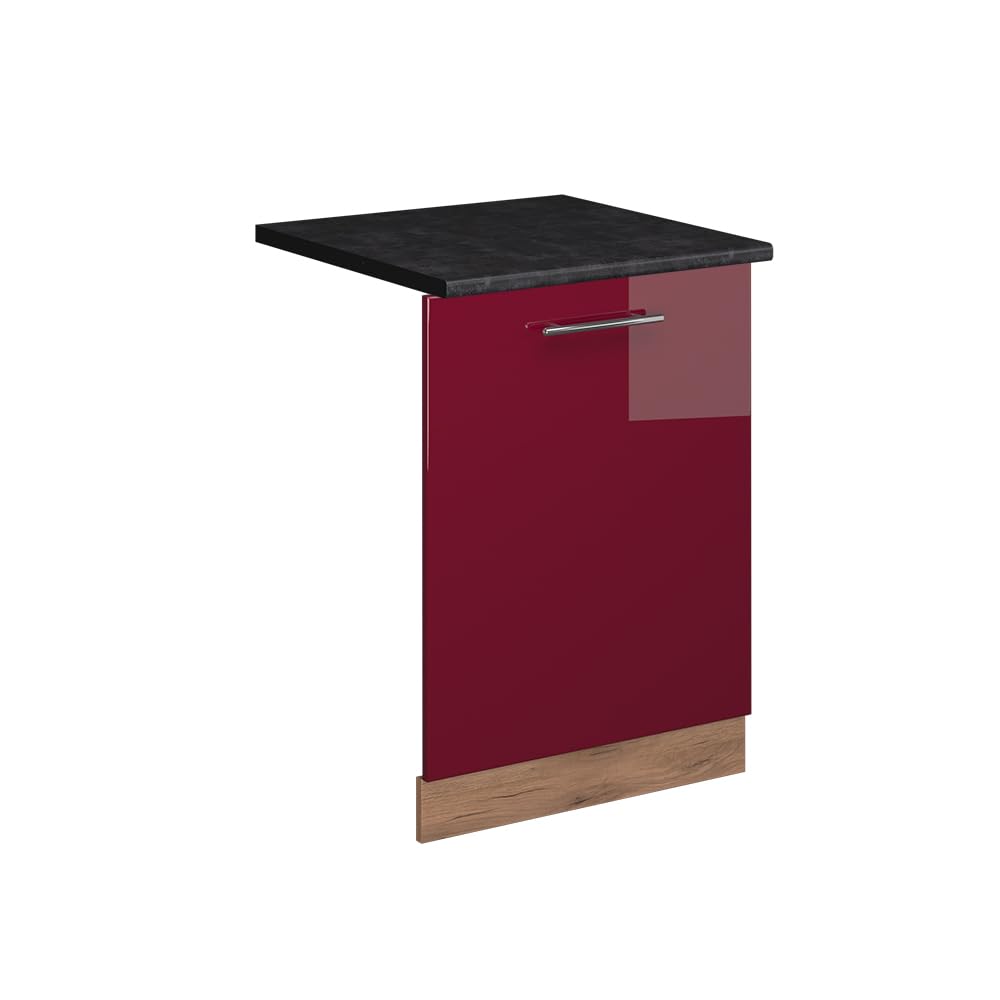 Vicco Panel przedni zmywarki "Fame-Line", Bordowa Czerwień połysk, 60 cm | BP Antracyt, à combiner avec d'autres modules de la série Fame-Line