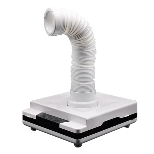 Colector de polvo portátil de 60 W con tubo flexible de luz LED, aspiradora de laboratorio para equipos dentales