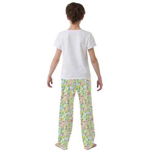 Pajama Pants Flowers Cute Little Floral PJ Bottoms Sleepwear Lounge Sleep Pant with Pockets3