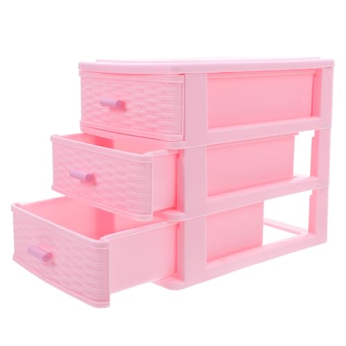 Cajonera plástica pequeña COHEALI con compartimentos y diseño multicapa 2
