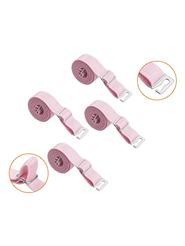 Image of uxcell 2 Pair 10 /12 /15 /18 /20mm Width Stretchable Shoulder Bra Straps Adjustable Elastic Straps for Women