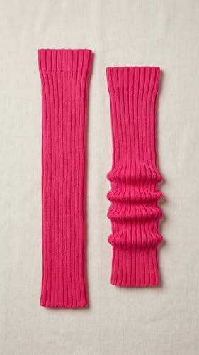 Image of Women's Cable Knit Leg Warmers - Ribbed Knee High Boot Socks for Winter, Layering & Dance Warmups