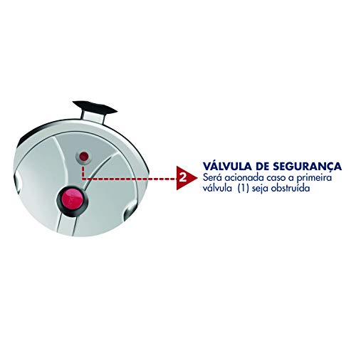 Panela De Pressão Clock Original 3 Litros Clock Clock Original Polida Polido Pacote De 5