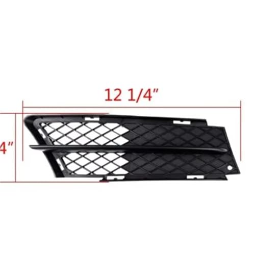 Parrilla parachoques delantera compatible con Serie 3 E90 Sedán 2006 a 2008, cubiertas antiniebla 2